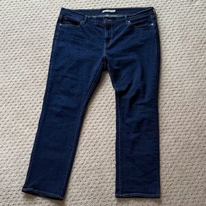 Levi’s Women’s Classic Straight Jeans – Size 20W – Dark Wash (Pair #2)